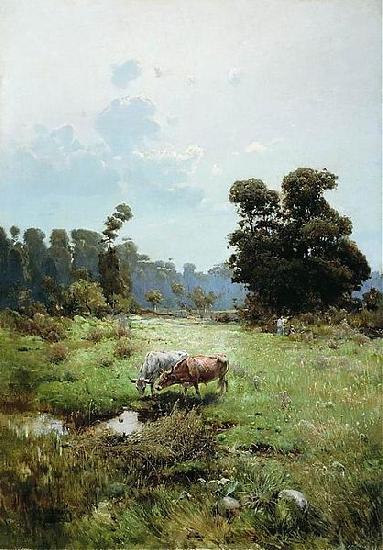 Serhii Vasylkivsky Cossack meadow oil painting picture